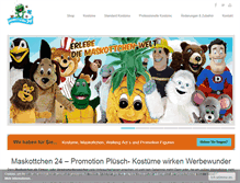 Tablet Screenshot of maskotchen.de